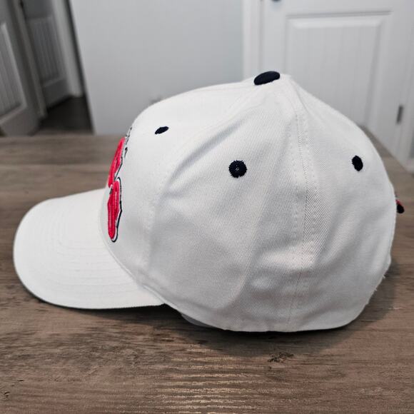 Vintage Gonzaga Bulldogs Snapback Hat Cap White Spellout Zags Embroidered TOW - Picture 5 of 10